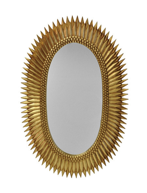 Anita Gold Oval Mirror