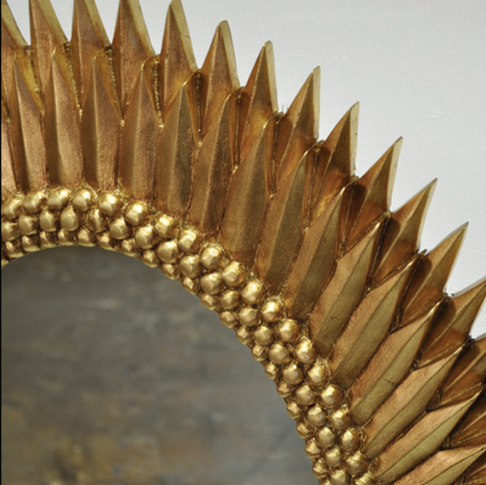 Anita Gold Oval Mirror