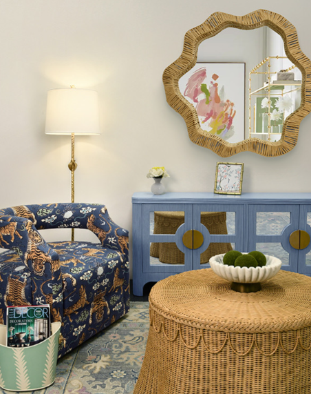Daniel Organic Rattan Mirror