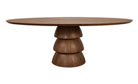 Oval Espresso Dining Table