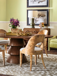 Oval Espresso Dining Table