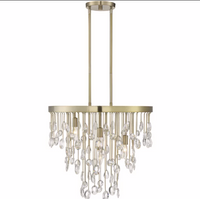 Livorno 4 light 21 inch Noble Brass Chandelier