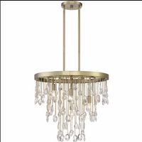 Livorno 4 light 21 inch Noble Brass Chandelier