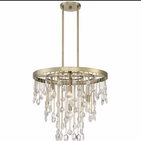 Livorno 4 light 21 inch Noble Brass Chandelier