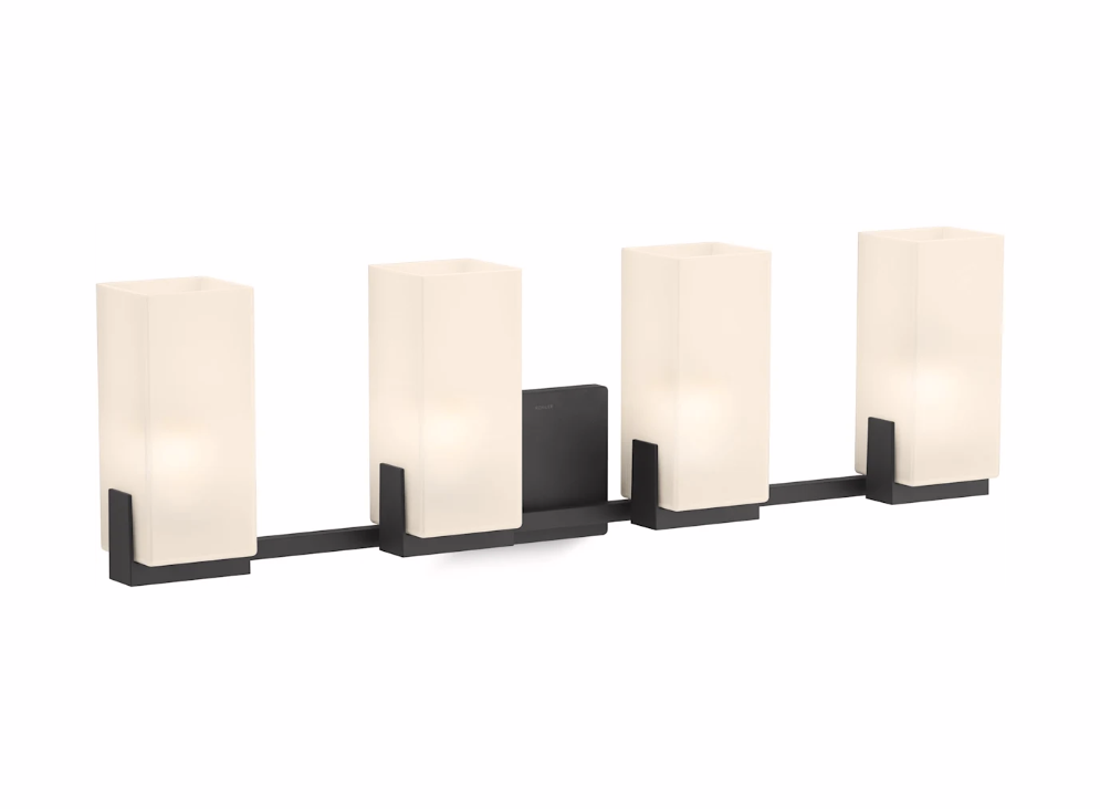 Honesty 4 Light 31" Vanity Light w/Frosted Glass Shades