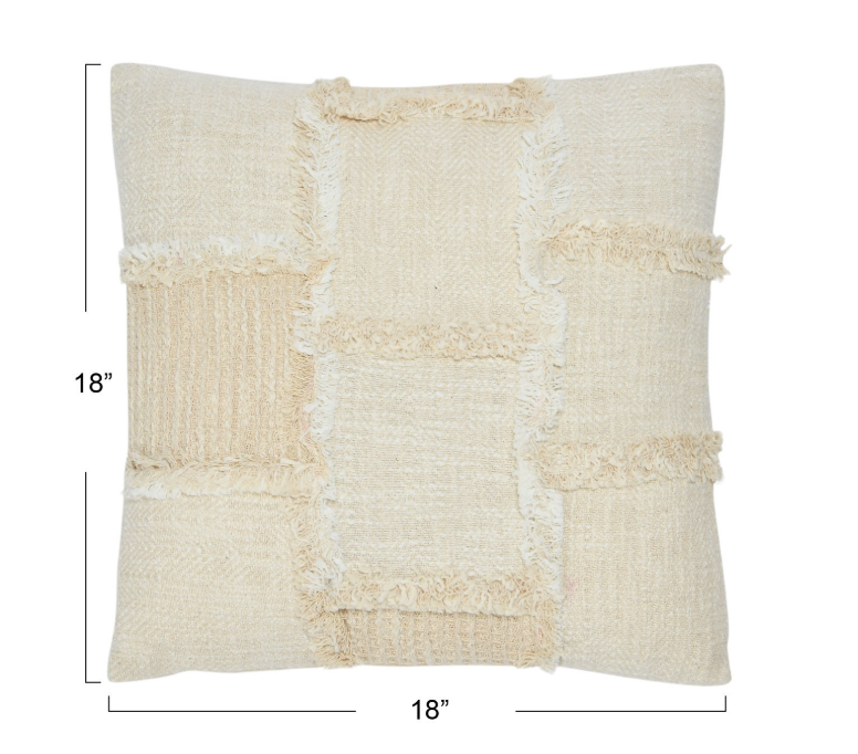 Cotton & Wool Patchwork Pillows