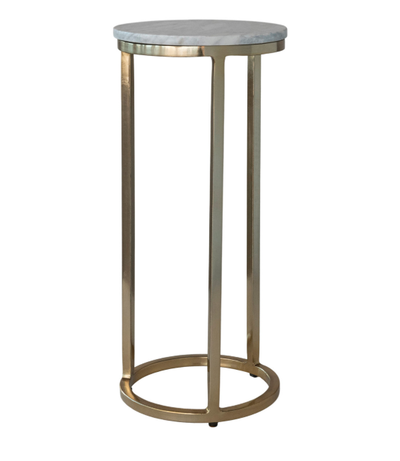 Gold & Agate Accent Table