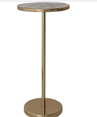 Gold & Agate Accent Table