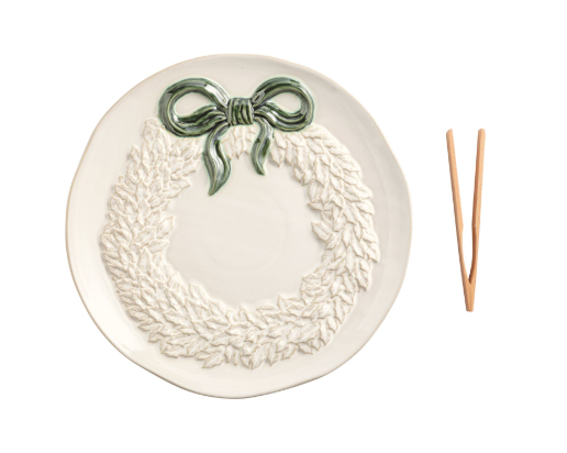 Wreath Cookie Plate Set