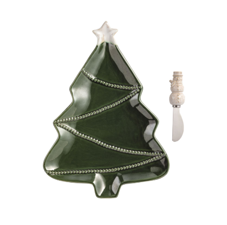 Holiday Tree Plater Set