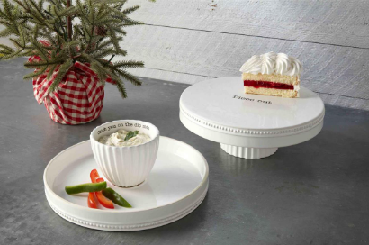 Reversible Pedestal Chip & Dip Set