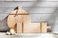 Wood & Gold Serving Boards