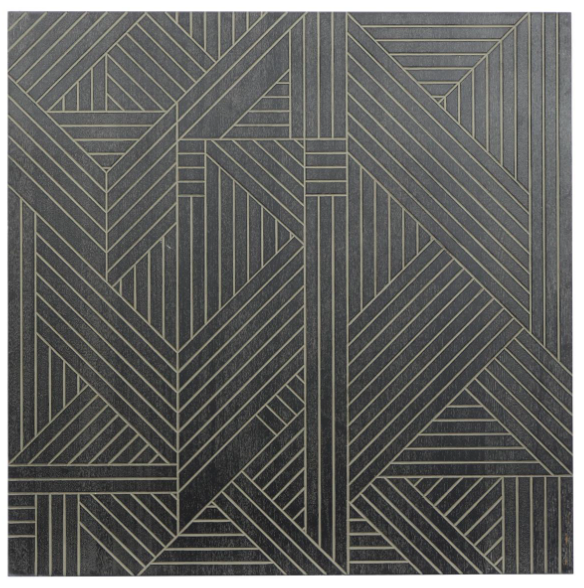 Black Wood Angles Art