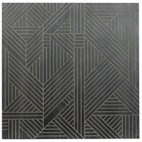 Black Wood Angles Art