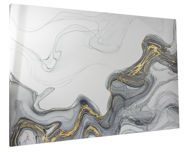 Golden Waves CANVAS ART 86"W, 58"H