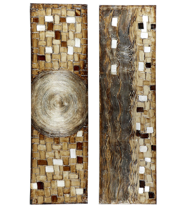 s/2 Brown Canvas Wall Art 70"x20"