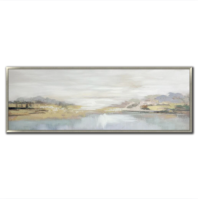 Misty Lake Framed Art
