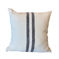 Sandra 18x18 Beige w/ Blue Pillow