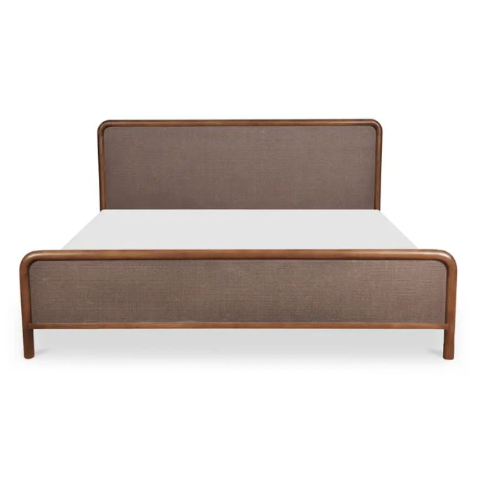 Rye King Bed Warm Brown