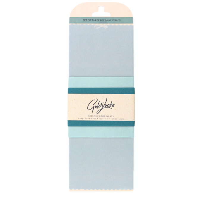 Beeswax Food Wraps: Cool Tones Set of 3