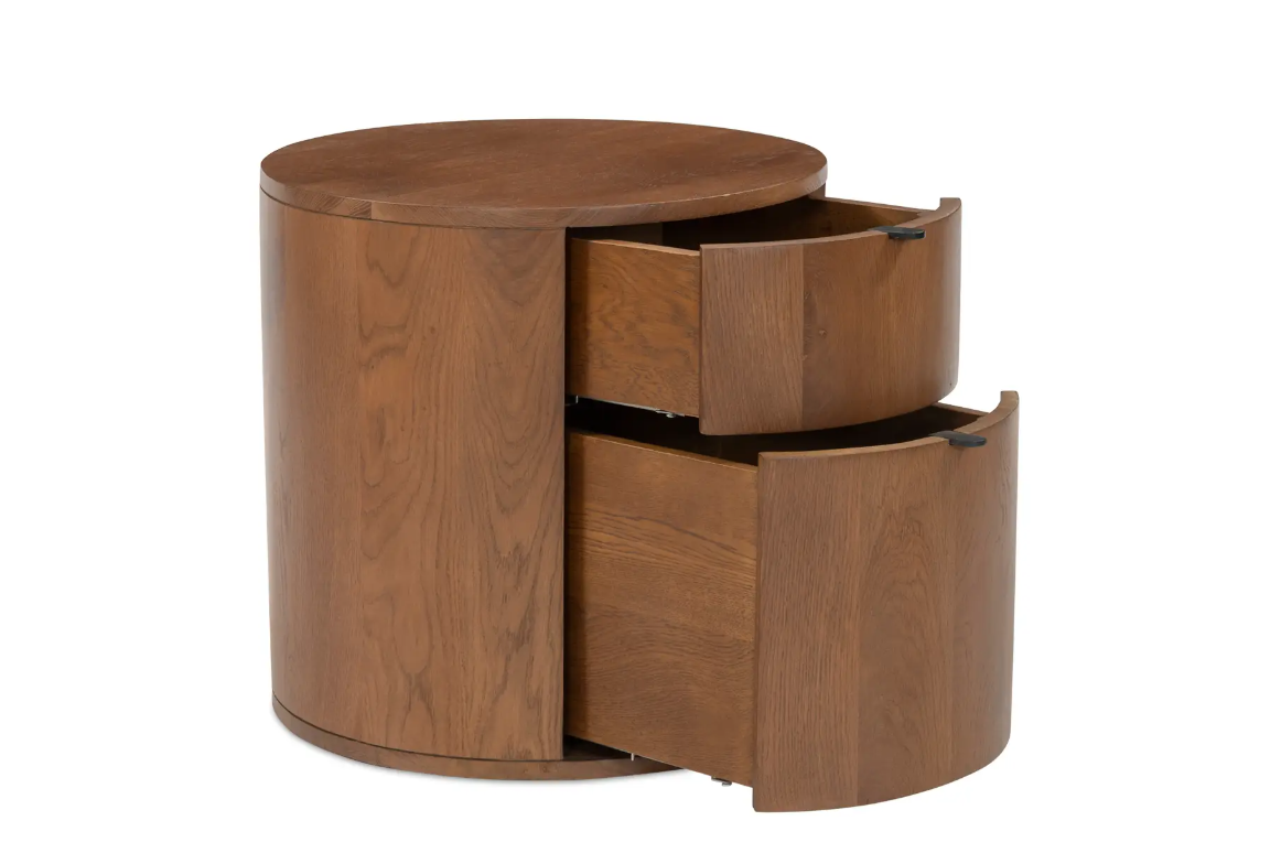 Theo Two Drawer Nightstand