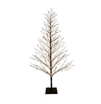 70in Black Birch Tree with 1099 LED Lights Indoor Use Only