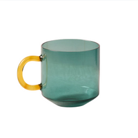 Niko Glass Mug, Teal