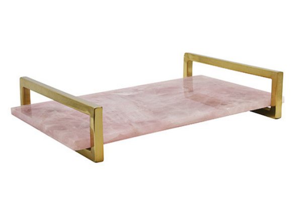 Rose Quartz Serving Tray