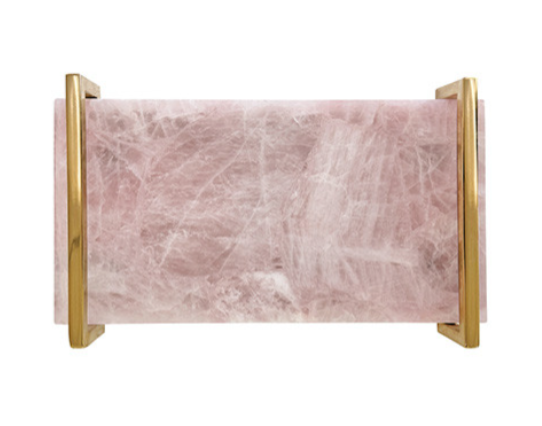 Rose Quartz Serving Tray