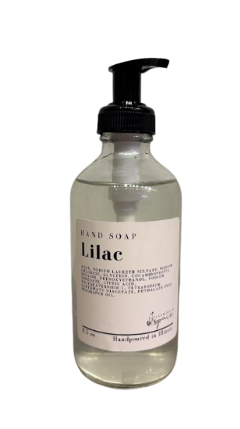 Hand Soap | Round Glass Bottle and Pump, 8.5oz