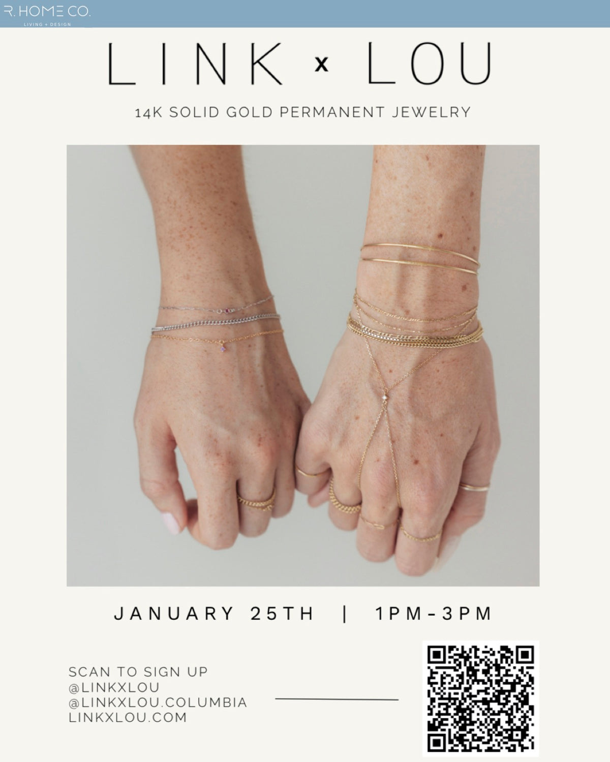 Link X Lou Pop Up Event - January 25th