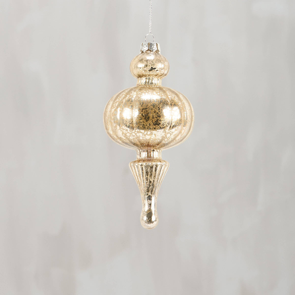 Silver Pendant Glass Ornament