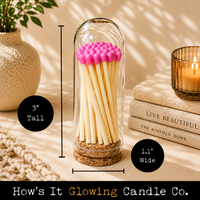 Cloche Matches (30 matches & Striker) | Glass & Cork