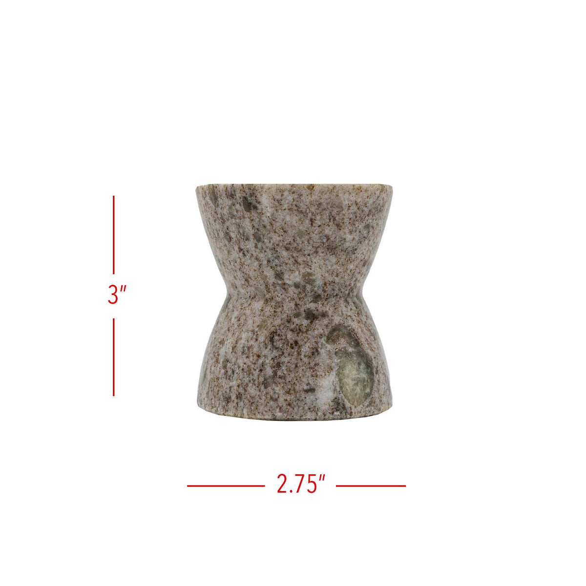 Soren Beige Marble Taper Candle Holder