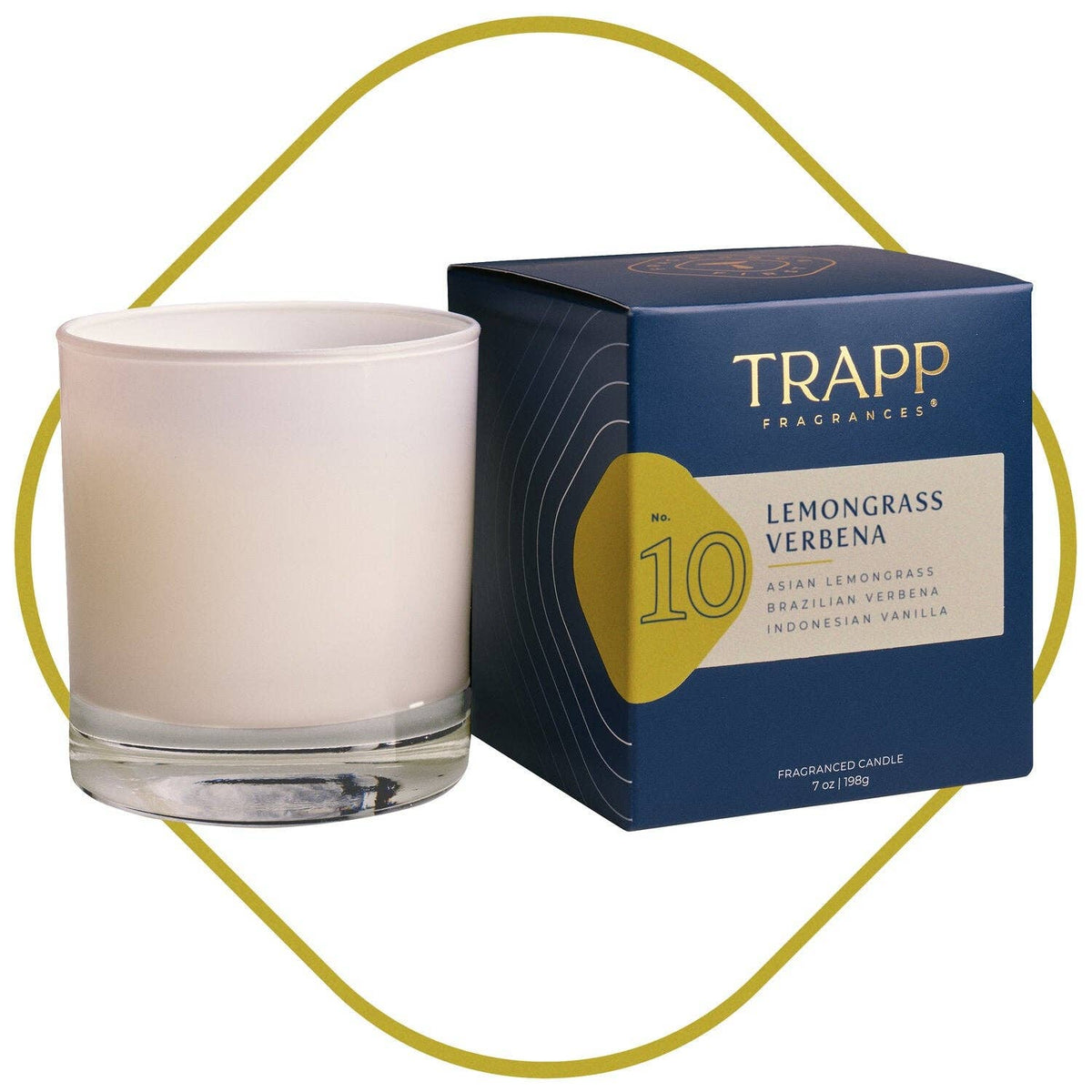 No. 10 Lemongrass Verbena 7 oz. Candle in Signature Box