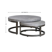 Aiyara Nesting Coffee Tables, S/2
