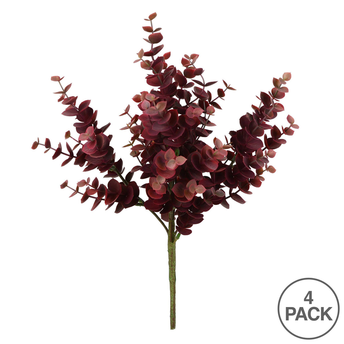 Vickerman 13" Burgundy Jade Leaf Spray 4/Pk
