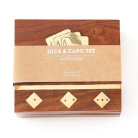 Rosewood Game Night Box with Deck of Cards