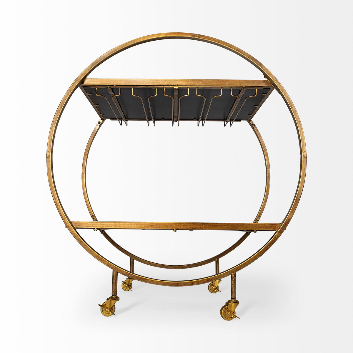 bar-cart-round-gold-on-wheels-wine-galss-hangers