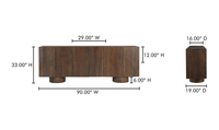 Hadley Sideboard Warm Brown
