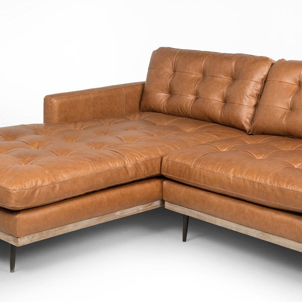 LEXI SOFA WITH CHAISE - LEATHER