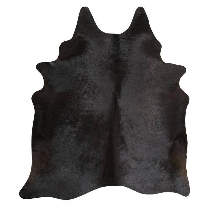 Natural Black Cowhide Rug