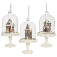 Gingerbread House Domes Ornament