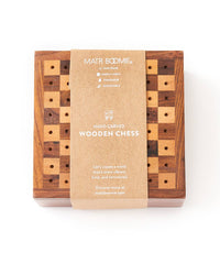 Travel Chess Game -  Handcrafted Wood Pegs