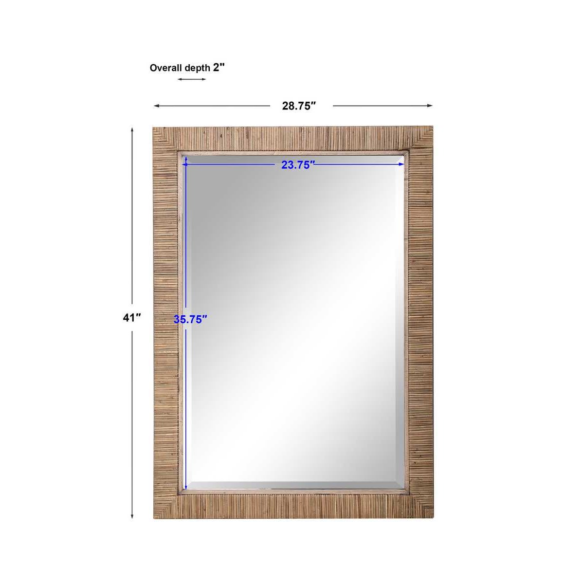 Rattan Cape Mirror