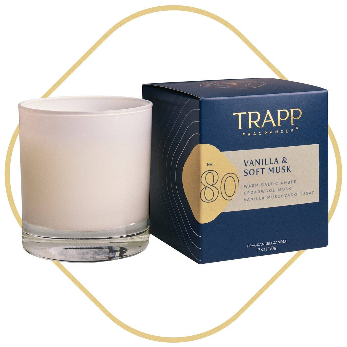 No. 80 Vanilla & Soft Musk  7 oz. Candle in Signature Box
