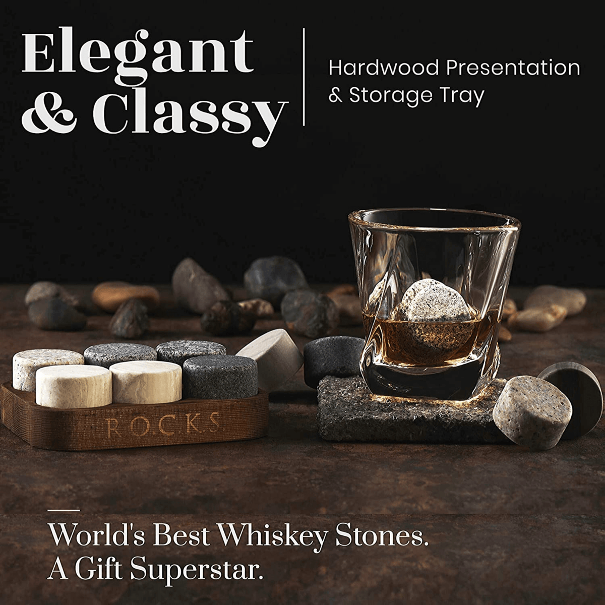 The Gourmet Set - Whiskey Rocks & Bourbon Barrel Aged Coffee