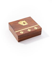 Rosewood Game Night Box with Deck of Cards