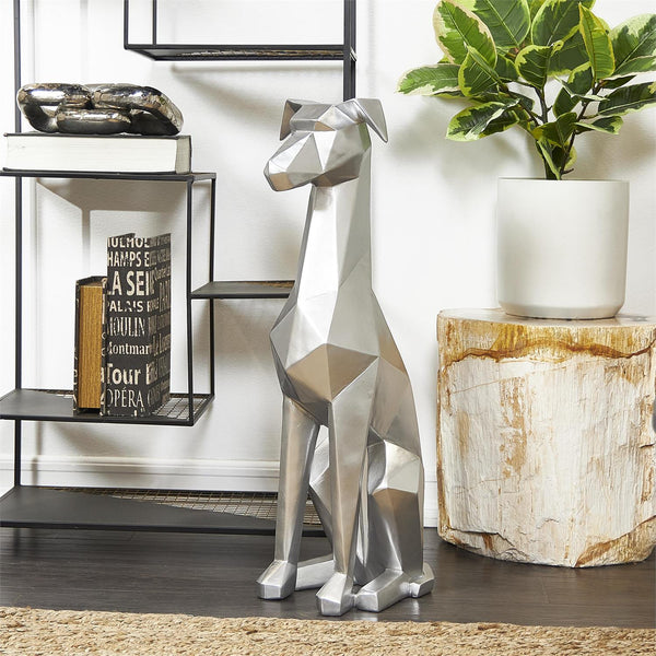 Silver Cubist Dog