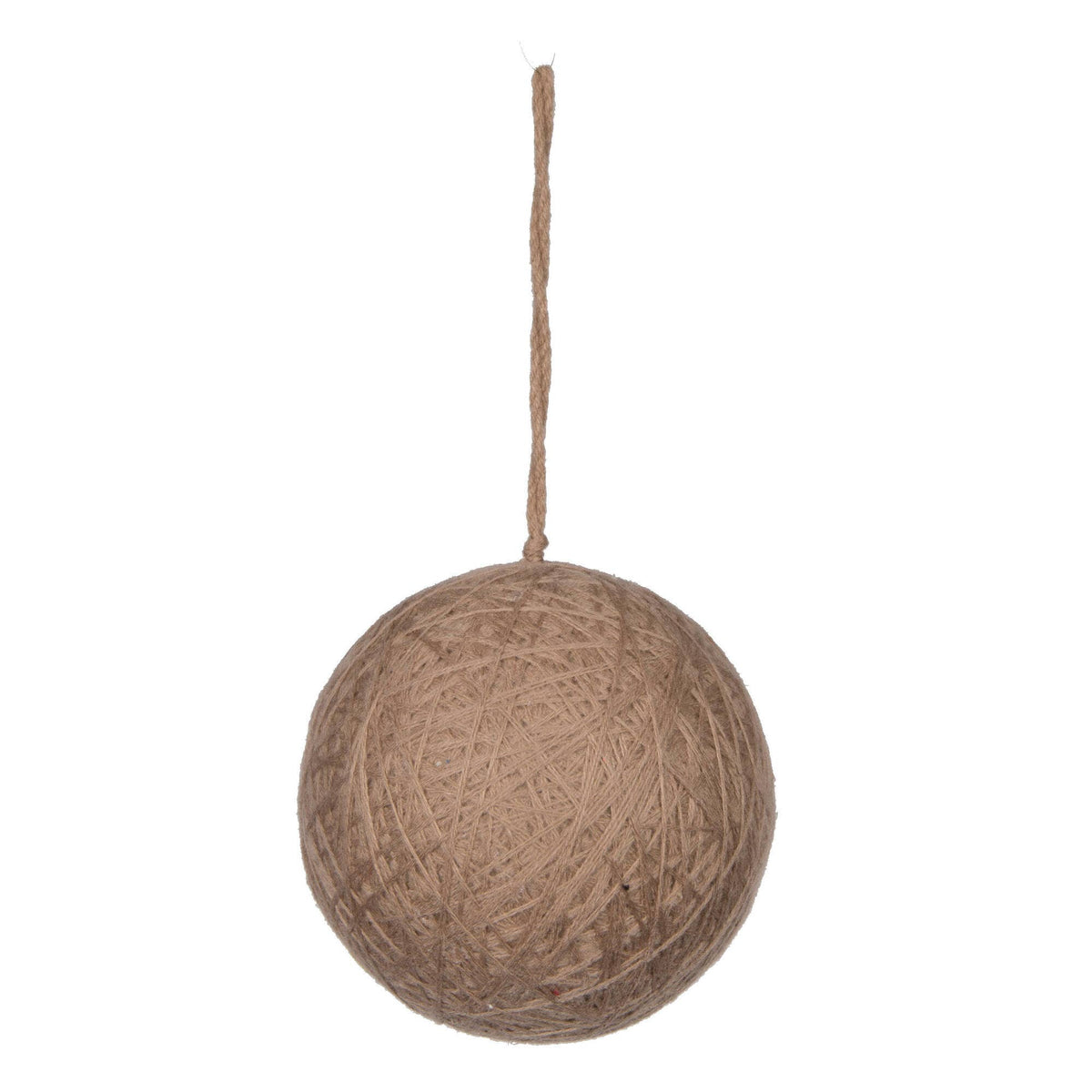 5" Natural Wool String Wrapped Ball 2/Bg